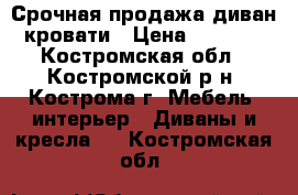 Срочная продажа диван-кровати › Цена ­ 3 000 - Костромская обл., Костромской р-н, Кострома г. Мебель, интерьер » Диваны и кресла   . Костромская обл.